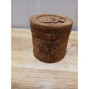 Vietnamese Cinnamon Box Fair Trade Federation Gift Circular Scented Container